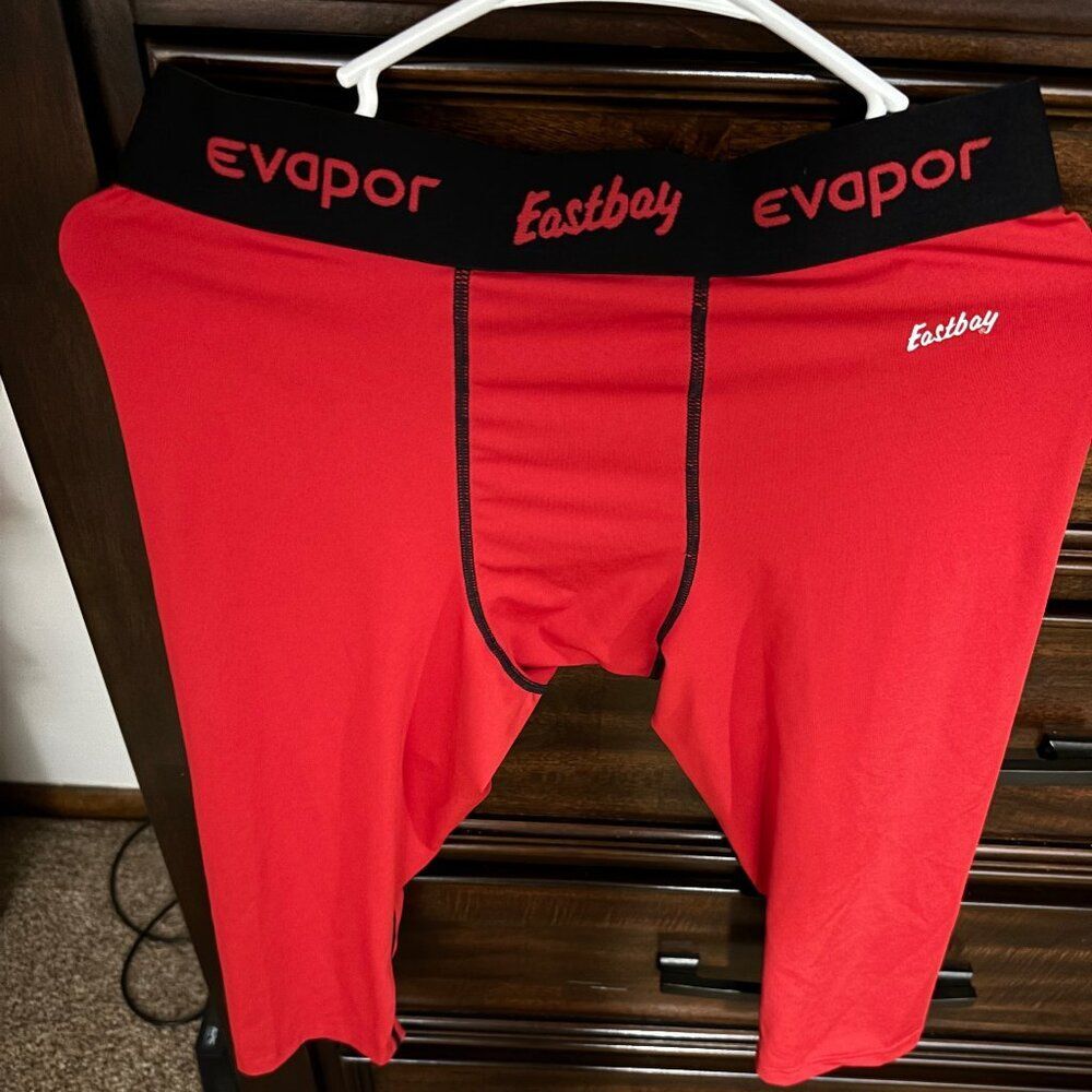 Men's Red Athletic Shorts
